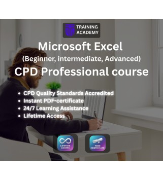 Microsoft Excel - Beginner, intermediate & Advanced - CPD Professional Course Online Training Academy Key GLOBAL